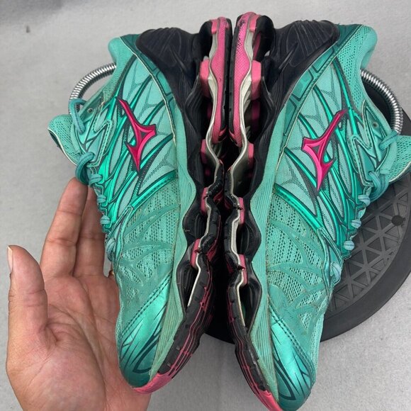 Mizuno  Wave Prophecy 7 Running Shoe Green Womens Size 9.5 - Picture 8 of 12